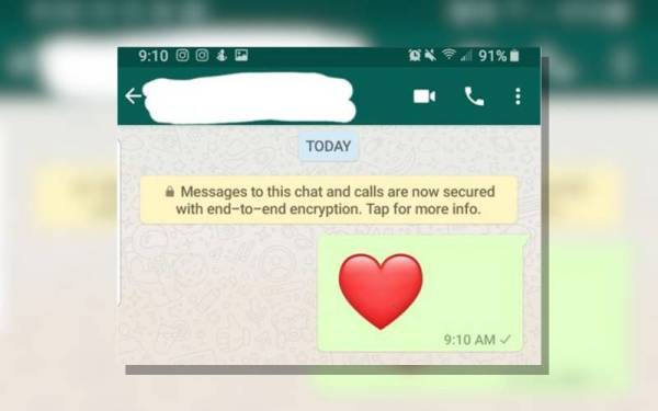 Bahaya hantar emoji 'love' di WhatsApp, anda boleh dihukum penjara