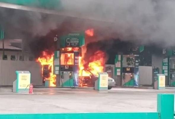 Tular video Stesen minyak Petronas terbakar berpunca dari kereta kancil