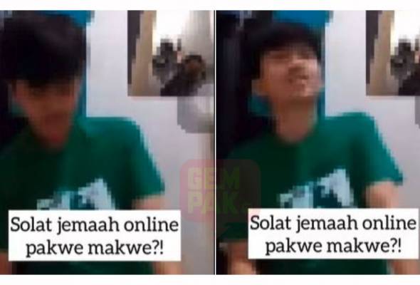 Solat jemaah 'Online' pasangan remaja di kecam netizen