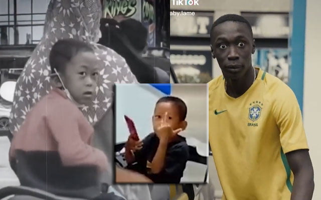 Wah dah sampai luar negara budak ni video Khaby.Lame duet dengan budak viral kejutkan rakyat Malaysia