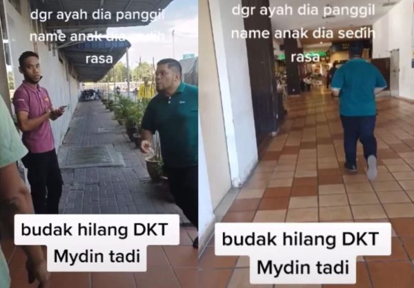 [VIDEO] Bapa panik anak hilang dekat pasaraya Mydin