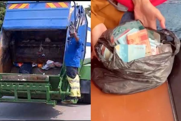 Ahli perniagaan tersilap buang plastik hitam berisi duit RM90,000, diangkut lori sampah
