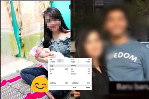 Hasrat lelaki ingin bernikah dengan janda anak satu berkecai, isteri tunjuk slip gaji baki RM800