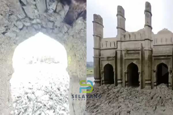 Misteri masjid berusia 120 tahun muncul semula selepas tiga dekad tenggelam