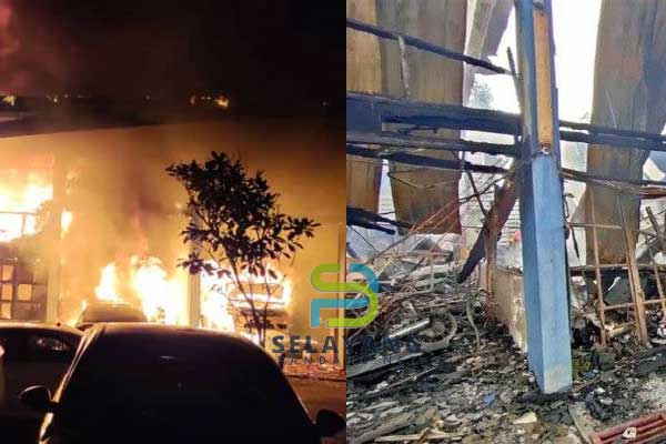 Bengkel IPK Kedah terbakar, lima motosikal berkuasa tinggi milik PDRM musnah
