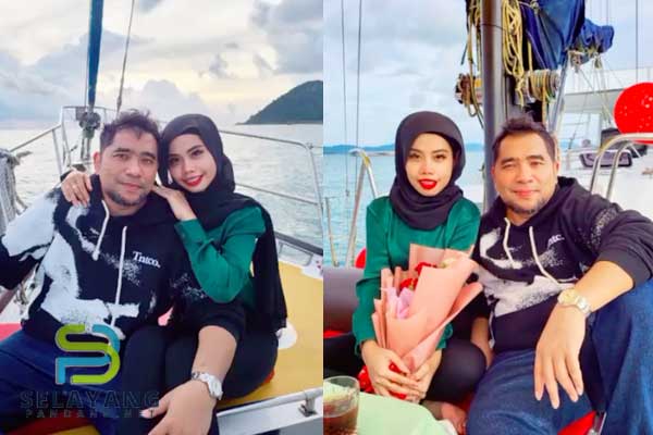 Netizen geram tengok isteri DDNK pergi "honeymoon" atas kapal, manja kali dia