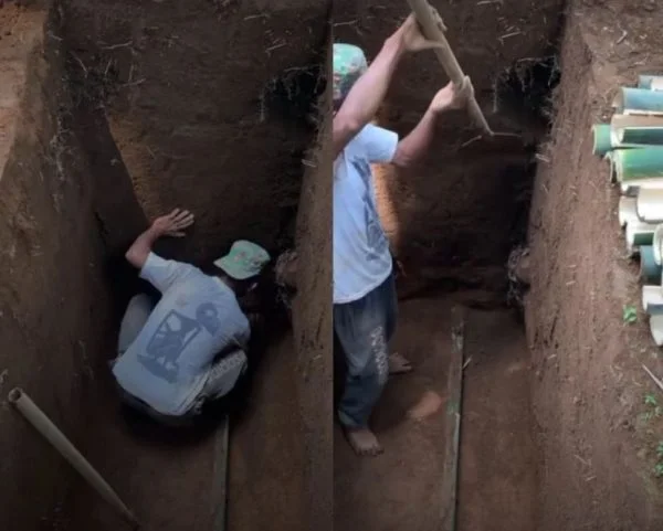 [VIDEO] Kepala mayat kubur sebelah terkeluar, aksi penggali kubur curi tumpuan