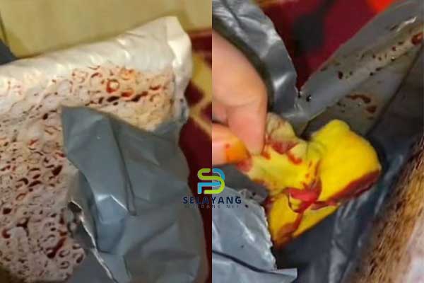 Wanita peniaga online alami kejadian pelik setelah terima ‘parcel’ berdarah, bunjut kuning