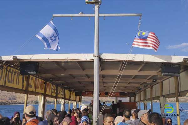 Polis terima laporan video tular bendera Malaysia dan Israel di Laut Galilee