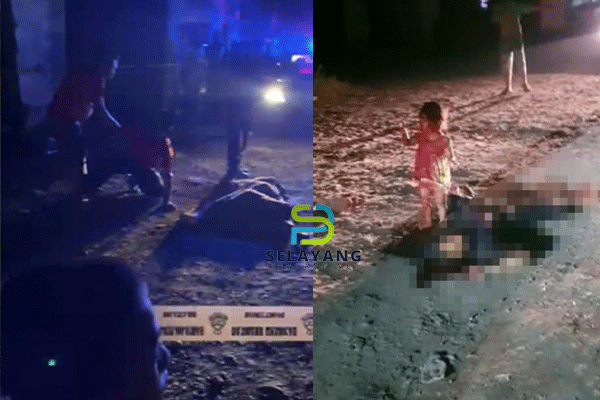 Budak perempuan menangis disisi mayat ibu mati dibunuh