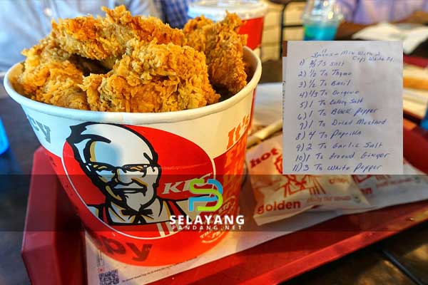 Anak saudara pengasas KFC Kolonel Sanders bocorkan rahsia resepi ’11 rempah ayam goreng KFC’