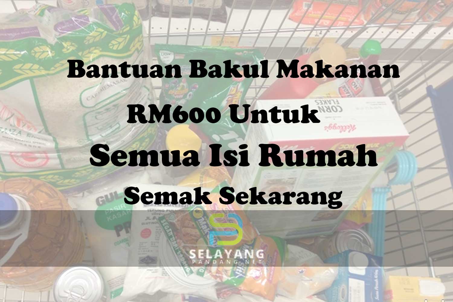 Bantuan bakul makanan RM600 untuk semua isi rumah, semak sekarang!