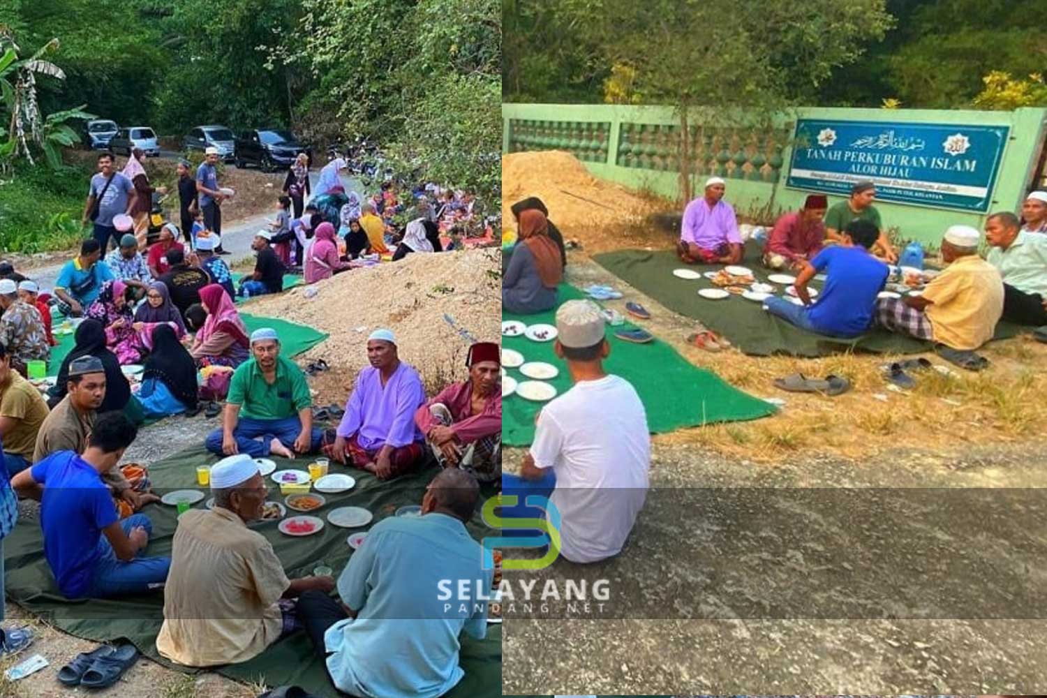 Berbuka puasa di tepi tanah perkuburan berlaku di Kelantan