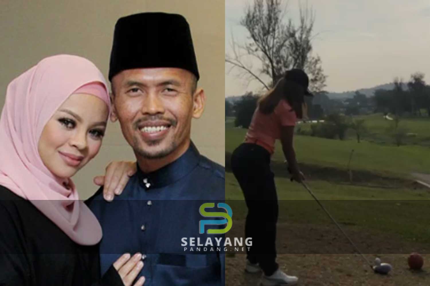 Netizen dedah Shuib curang ketika arwah Siti Sarah masih hidup, siap ada video Watie main golf dengan...