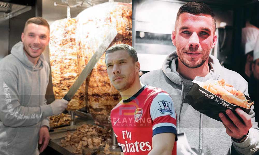 Hanya jual kebab & ais krim, Lukas Podolski bekas bintang Arsenal kini jadi jutawan